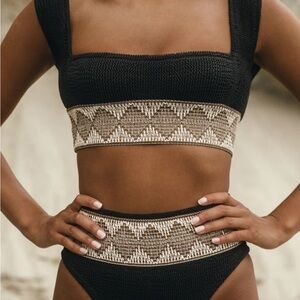 Elysiian Overlay Bikini Top and Bottom - One Size